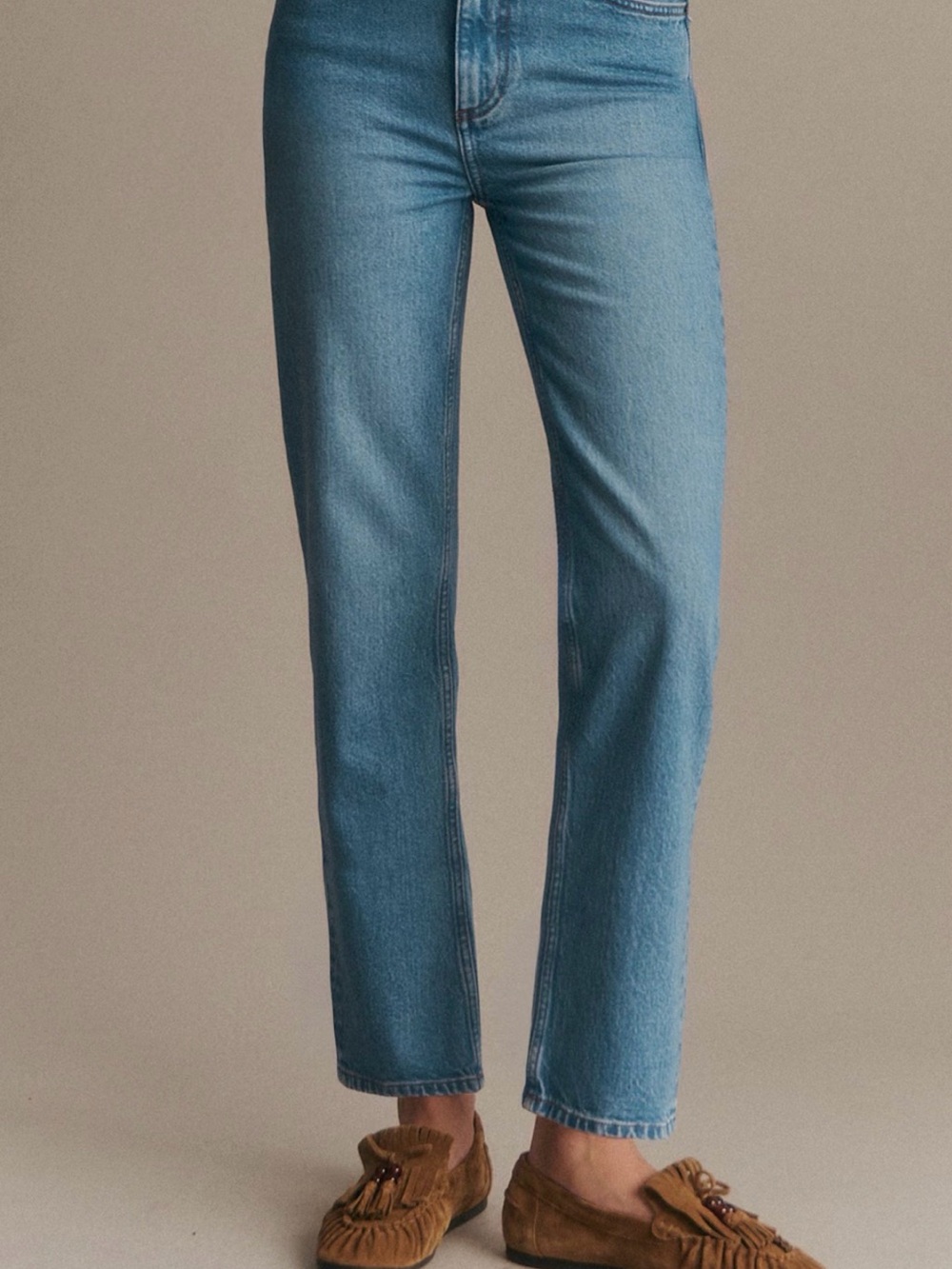 Sezane Iconique Droit high-rise, straight-leg jeans
